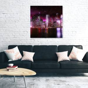 Leinwandbild New York Stadt Rosa 60 x 60 cm