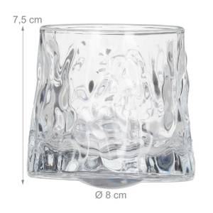 Whisky Gläser 12er Set Glas - 8 x 8 x 8 cm