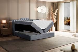 Boxspringbett VILA Hellgrau - Breite: 180 cm - H4