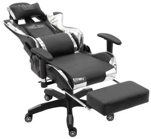 Chaise de bureau Turbo XL Noir - Blanc