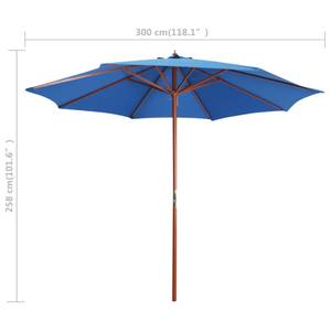 Parasol Bleu - Textile - 300 x 258 x 300 cm