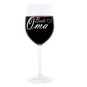 Gravur-Weinglas Beste Oma Glas - 9 x 23 x 9 cm