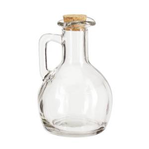 Öl- & Essigkanne Glas 2er Set Braun - Kork - Glas - 8 x 12 x 8 cm