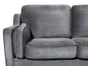 2-Sitzer Sofa LOKKA Dunkelgrau - Grau - Eiche Dunkel - Textil