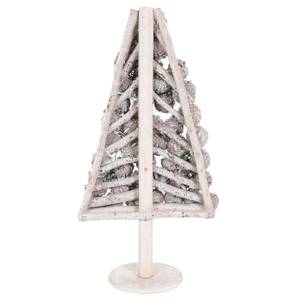 Deko-Weihnachtsbaum M17 Weiß - Holzart/Dekor - Holz teilmassiv - 32 x 60 x 17 cm