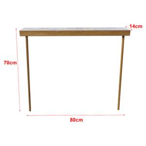 Table console Holmsland en bois Bois massif - 80 x 70 x 14 cm