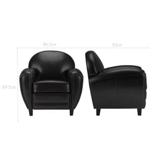 Fauteuil Club Noir