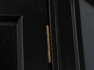 Armoire d'angle Amaretta Noir - Noir brillant