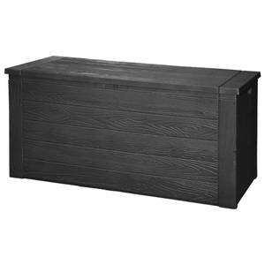 Kissenbox Grau - Kunststoff - Polyrattan - 120 x 57 x 120 cm