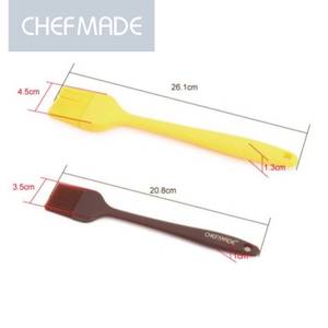 CHEFMADE 2er Set Silikon-Backpinsel Braun - Gelb - Kunststoff - 3 x 11 x 37 cm