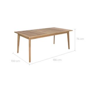 Table de jardin Tunga Marron - Bois massif - 245 x 76 x 100 cm