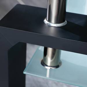Table basse Danit Noir - Verre - 100 x 45 x 60 cm