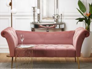 Chaise longue NANTILLY Rose foncé