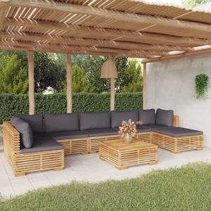 Garten-Lounge-Set 3028565-24 (8-teilig) Grau - Massivholz - Holzart/Dekor - 69 x 60 x 69 cm