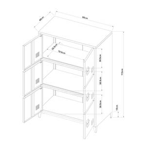 Armoire de bureau métallique Hamina Blanc