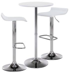 Set de table de bar Esberg Blanc - Cuir synthétique - 142 x 108 x 60 cm