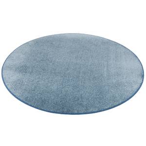 Hochflor Velours Teppich Luna Rund Blau - 200 x 200 cm