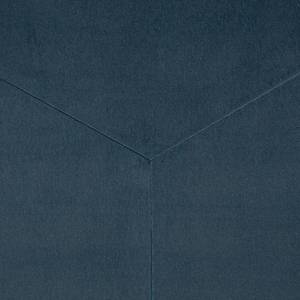 Sitzhocker aus Velours, 50 cm Blau - Textil - 50 x 34 x 50 cm