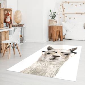 Hippes Lama mit Brille I 80 x 120 cm