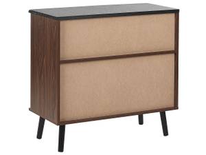 Buffet PERTH Noir - Marron - Bois manufacturé - 80 x 80 x 40 cm