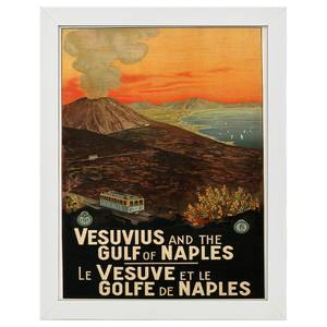 Bilderrahmen Poster Der Golf von Neapel Weiß