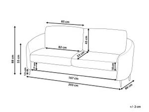 3-Sitzer Sofa TROSA Gold - Pink