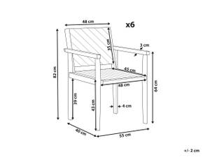 Gartenstuhl BARATTI 6-tlg 6er Set