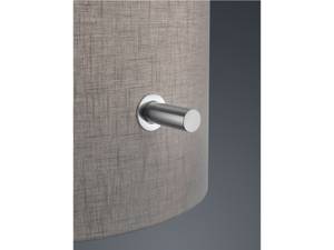 LED Pendelleuchte dimmbar Stoff Grau Grau - Silber - Metall - Textil - 65 x 150 x 65 cm