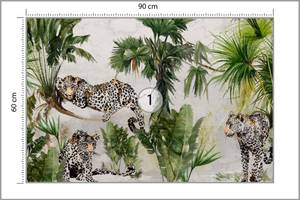 Papier Peint JAGUAR Animaux Plantes 90 x 60 x 60 cm