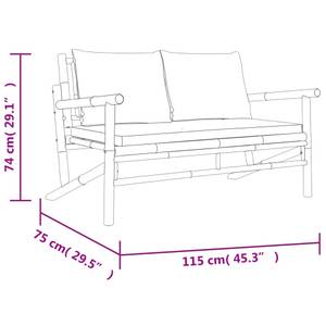 Banc de jardin 3028694-1 Crème