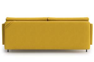 Salma 3-Sitzer-Sofa mit Schlaffunktion Gelb - Holzwerkstoff - Massivholz - Textil - Holzart/Dekor - Holz teilmassiv - 211 x 88 x 95 cm