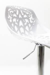 Tabouret de bar Ornament blanc Blanc