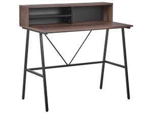 Bureau HARISON Noir - Marron - Bois manufacturé - 100 x 96 x 53 cm