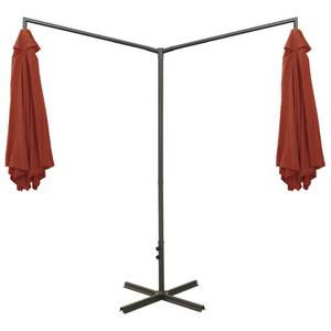 Parasol d'extérieur 3008735 Marron - Métal - Textile - 290 x 260 x 600 cm