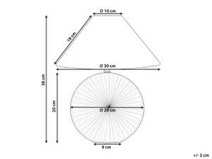 Tischlampen YUNA Durchmesser: 30 cm - Anzahl Teile im Set: 1