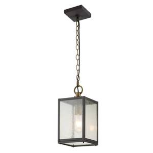 Kichler Lampe suspendue extérieure Gris - Verre - Métal - 18 x 36 x 18 cm