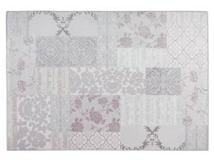 Teppich BALLICA Grau - Pink - Textil - 230 x 160 x 160 cm