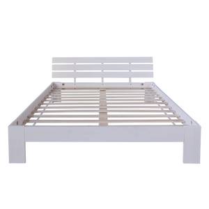 Lit en bois lit double 1821 Largeur : 144 cm - Blanc