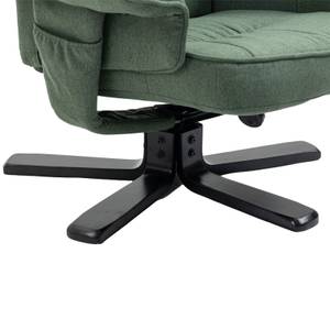 Fauteuil relax avec repose-pieds CHARLY Vert foncé