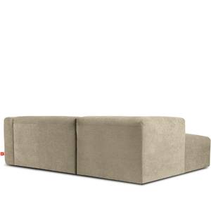 Ecksofa BUFFO 4-Sitzer Sandbraun - Breite: 237 cm - Armlehne beidseitig montierbar - Ecke davorstehend rechts - Ottomane davorstehend rechts