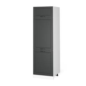 Armoire frigo R-Line 60cm Gris - Blanc - Bois manufacturé - 60 x 206 x 57 cm