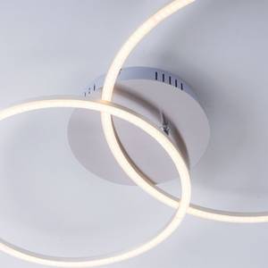 LED Deckenlampe Ringe Grau - Metall - 70 x 7 x 70 cm