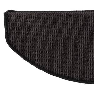 Sisal-Stufenmatte Premium Schwarz - 24 x 65 cm