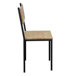 Lot de 4 chaises Icub Industriel Vintage Noir - Bois massif - Bois/Imitation - 40 x 85 x 40 cm