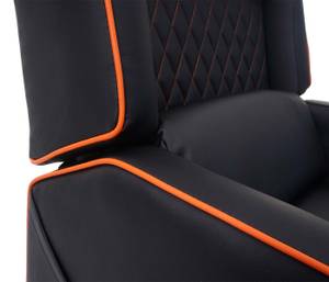 Relaxsessel J27 Schwarz - Orange