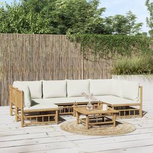 Garten-Lounge-Set 3028492-27 (7-teilig) Braun - Cremeweiß - Weiß