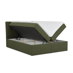 Boxspringbett Moody Khaki - Breite: 160 cm