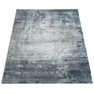 Kurzflorteppich Victory 608 Blau - Textil - 80 x 300 cm