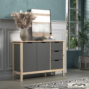 Sideboard Latera Glas Grau - Grau