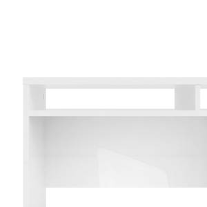 Schreibtisch Fula Weiß - Holz teilmassiv - 110 x 77 x 48 cm